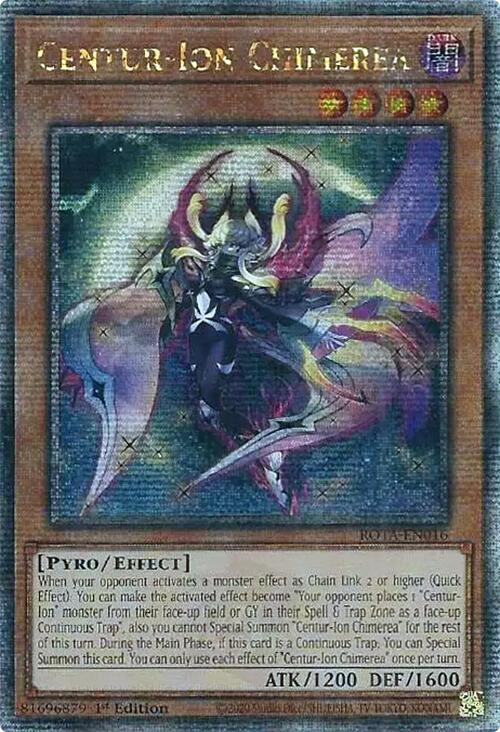 Centur-Ion Chimerea (Quarter Century Secret Rare) [ROTA-EN016] Quarter Century Secret Rare | Clutch Gaming