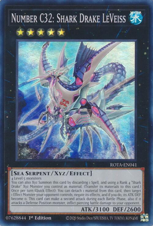 Number C32: Shark Drake LeVeiss [ROTA-EN041] Super Rare | Clutch Gaming