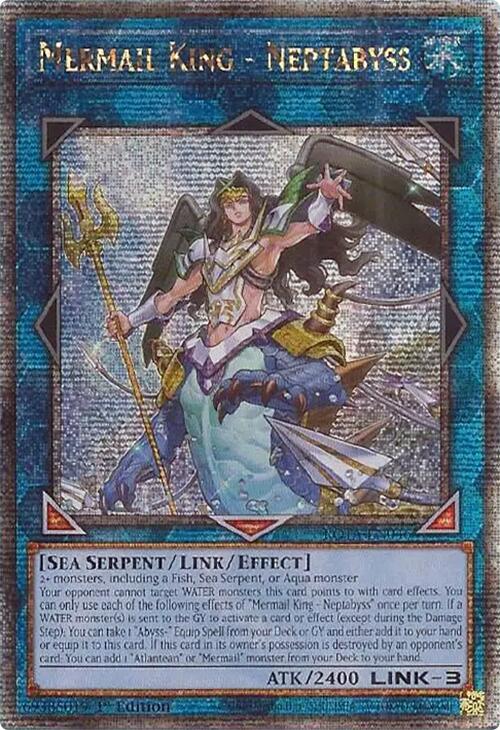 Mermail King - Neptabyss (Quarter Century Secret Rare) [ROTA-EN046] Quarter Century Secret Rare | Clutch Gaming