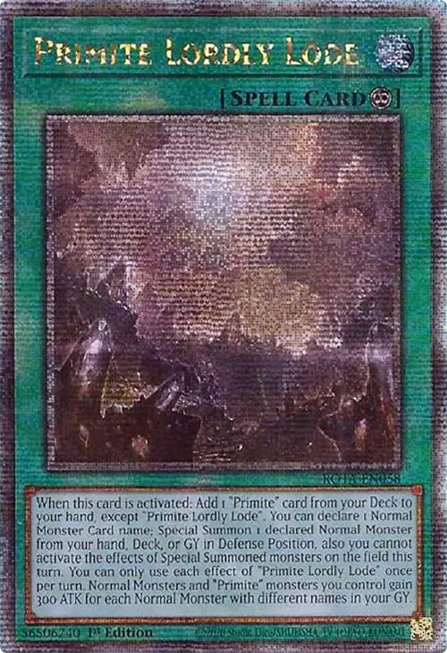 Primite Lordly Lode (Quarter Century Secret Rare) [ROTA-EN058] Quarter Century Secret Rare | Clutch Gaming