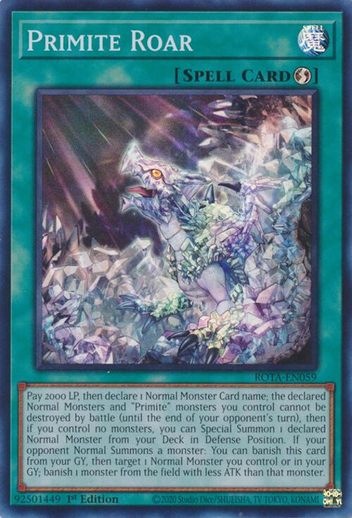 Primite Roar [ROTA-EN059] Super Rare | Clutch Gaming