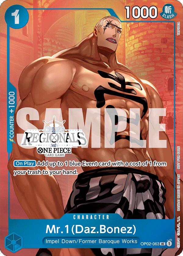 Mr.1 (Daz.Bonez) (Online Regional 2024 Vol. 3) [One Piece Promotion Cards] | Clutch Gaming