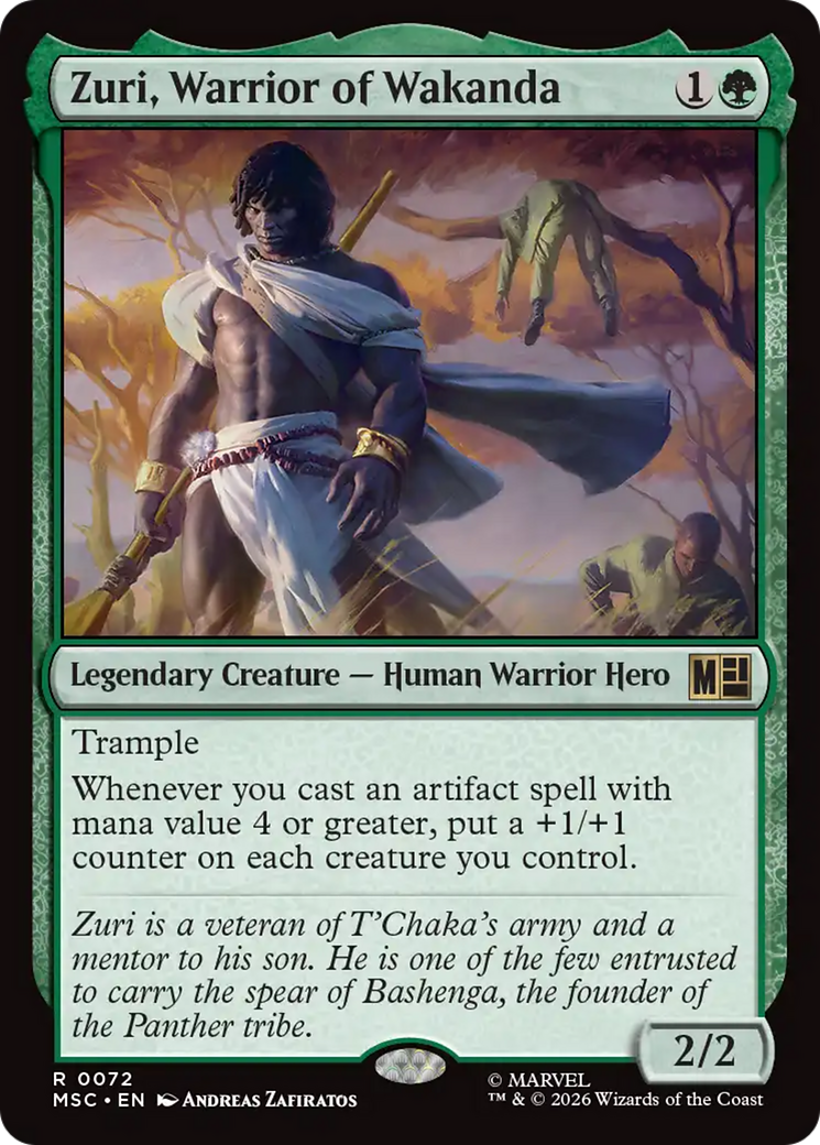 Zuri, Warrior of Wakanda (Surge Foil) [Marvel Super Heroes Commander] | Clutch Gaming