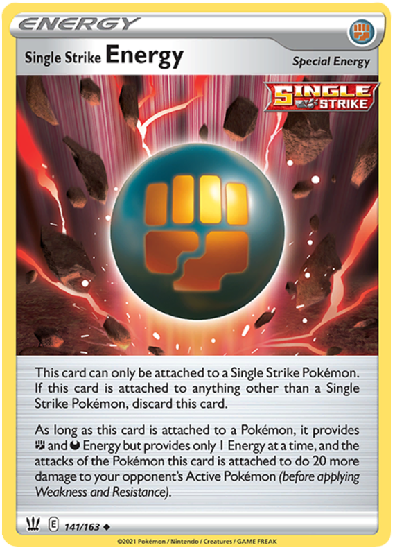 Single Strike Energy (141/163) [Sword & Shield: Battle Styles] | Clutch Gaming