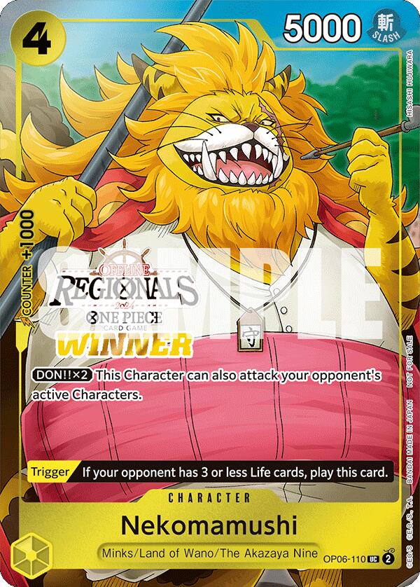 Nekomamushi (Offline Regional 2024 Vol. 3) [Winner] [One Piece Promotion Cards] | Clutch Gaming