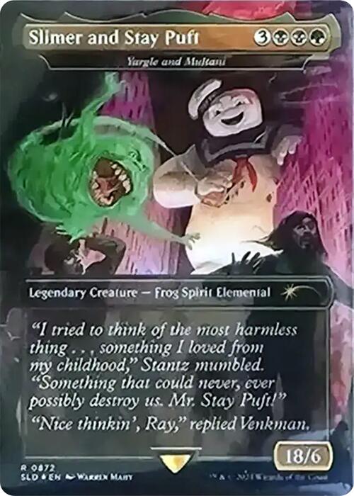 Slimer and Stay Puft - Yargle and Multani (Rainbow Foil) [Secret Lair Drop Series] | Clutch Gaming