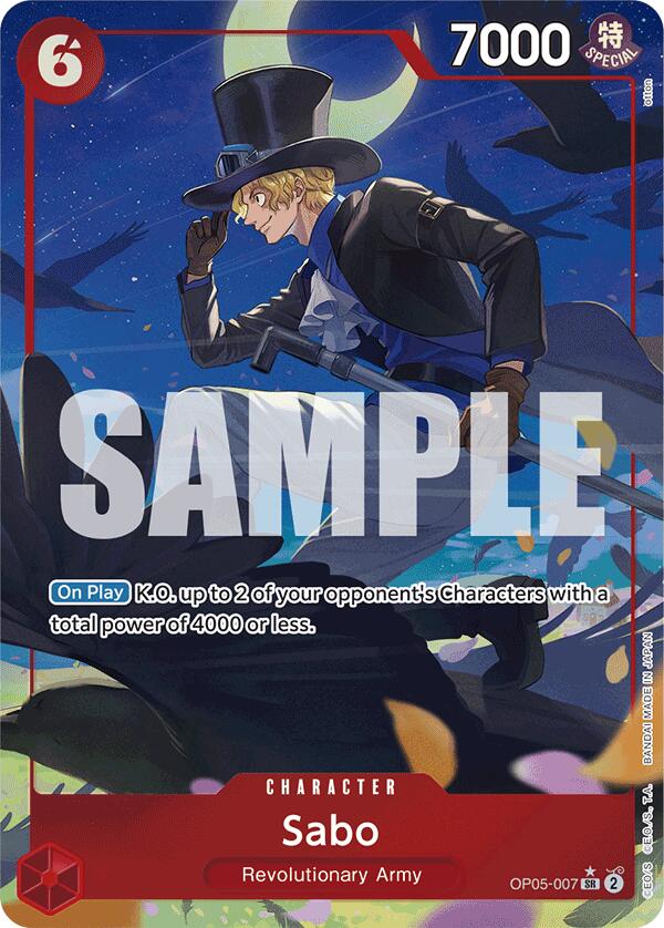 Sabo (OP05-007) (Alternate Art) [Premium Booster -The Best-] | Clutch Gaming