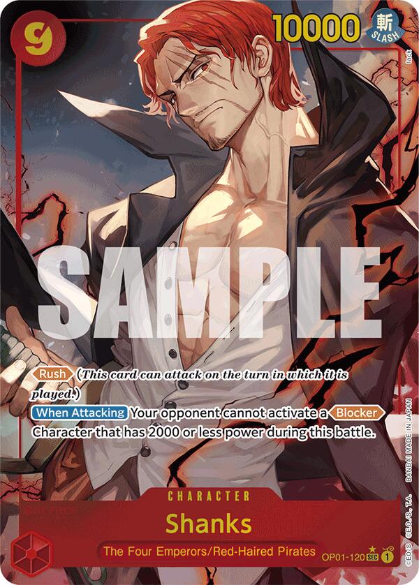 Shanks (OP01-120) (Alternate Art) [Premium Booster -The Best-] | Clutch Gaming