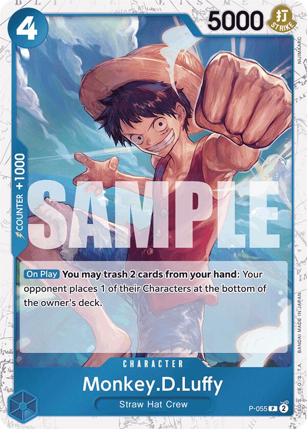 Monkey.D.Luffy (P-055) (Jolly Roger Foil) [Premium Booster -The Best-] | Clutch Gaming