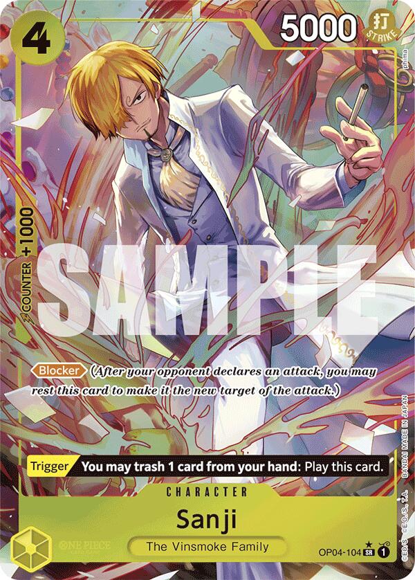 Sanji (OP04-104) (Alternate Art) [Premium Booster -The Best-] | Clutch Gaming