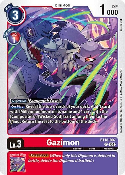 Gazimon [BT18-007] [Release Special Booster 2.0] | Clutch Gaming