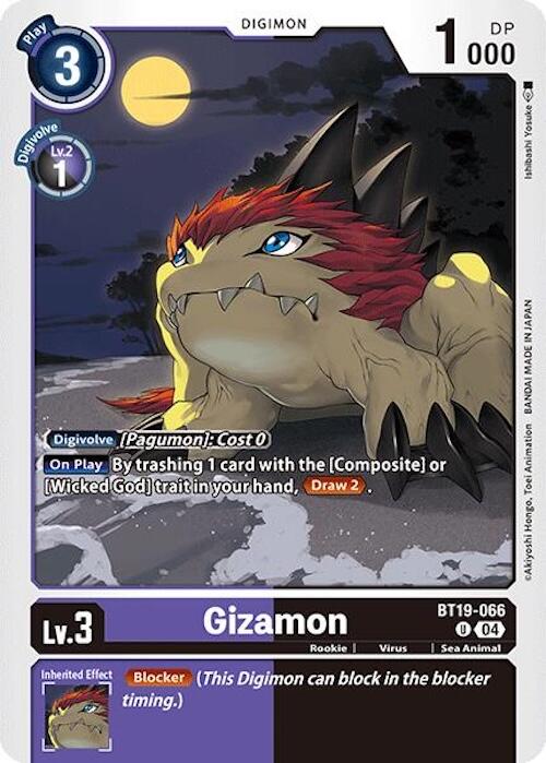 Gizamon [BT19-066] [Release Special Booster 2.0] | Clutch Gaming