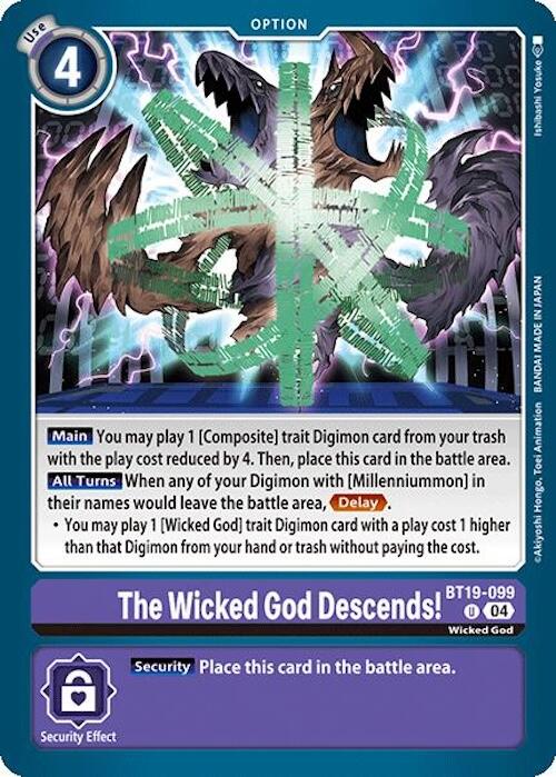 The Wicked God Descends! [BT19-099] [Release Special Booster Ver.2.0] | Clutch Gaming