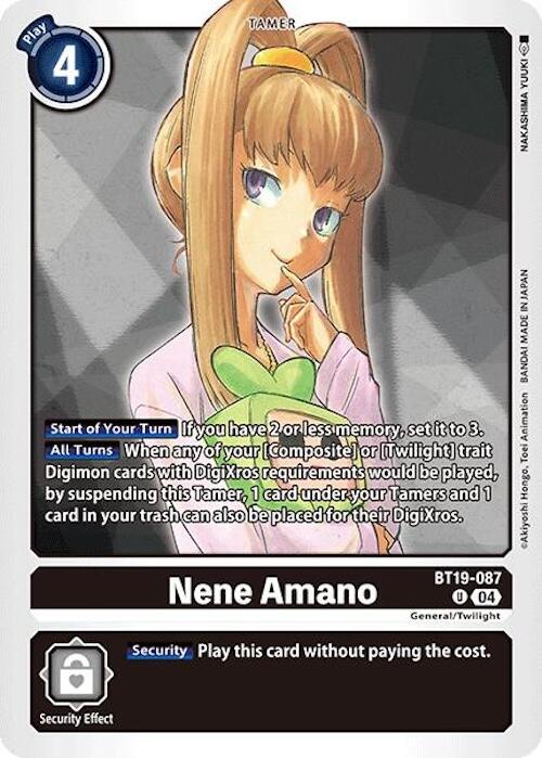 Nene Amano [BT19-087] [Release Special Booster 2.0] | Clutch Gaming