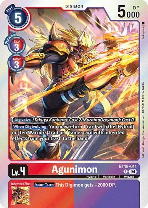 Agunimon [BT18-011] [Release Special Booster 2.0] | Clutch Gaming