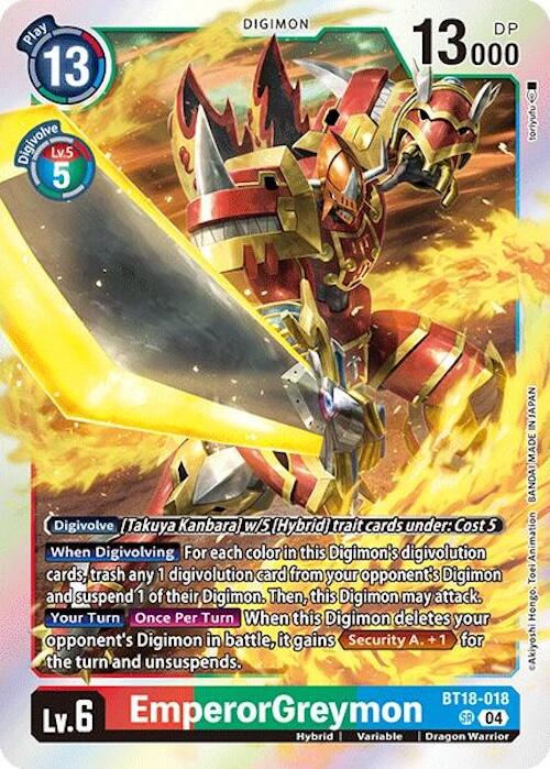 EmperorGreymon [BT18-018] [Release Special Booster 2.0] | Clutch Gaming