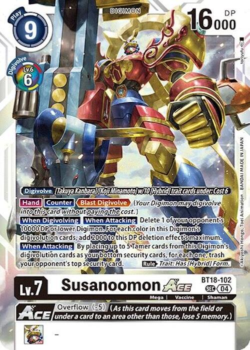 Susanoomon ACE [BT18-102] [Release Special Booster Ver.2.0] | Clutch Gaming