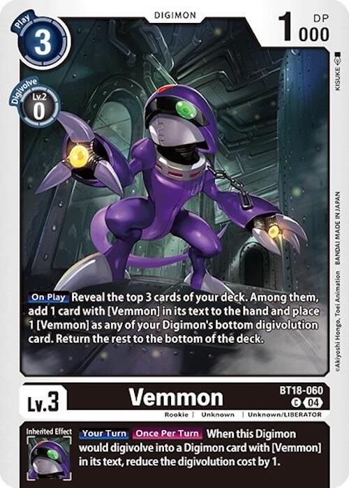 Vemmon [BT18-060] [Release Special Booster Ver.2.0] | Clutch Gaming