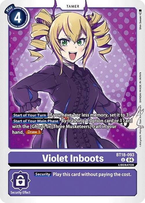 Violet Inboots [BT18-093] [Release Special Booster 2.0] | Clutch Gaming