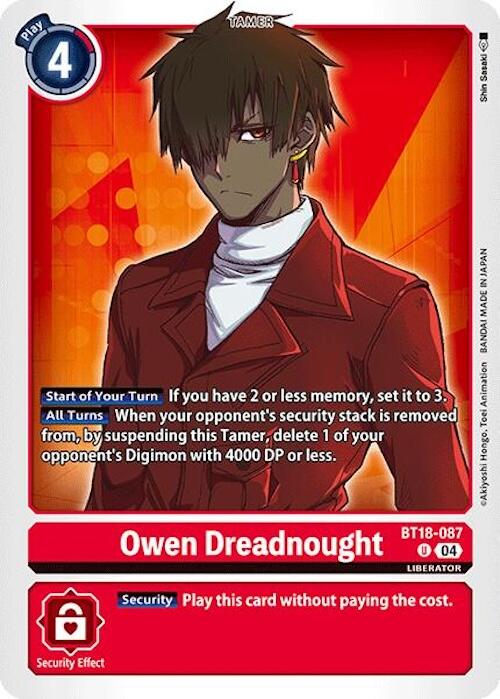 Owen Dreadnought [BT18-087] [Release Special Booster Ver.2.0] | Clutch Gaming