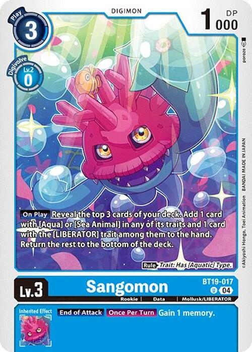 Sangomon [BT19-017] [Release Special Booster 2.0] | Clutch Gaming