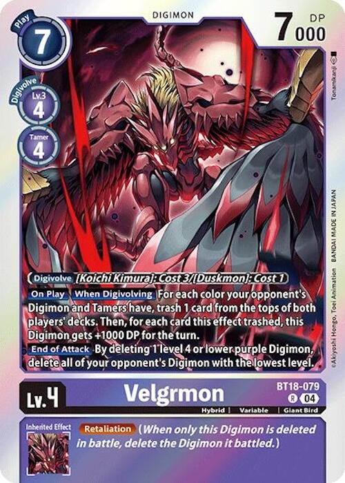 Velgrmon [BT18-079] [Release Special Booster 2.0] | Clutch Gaming