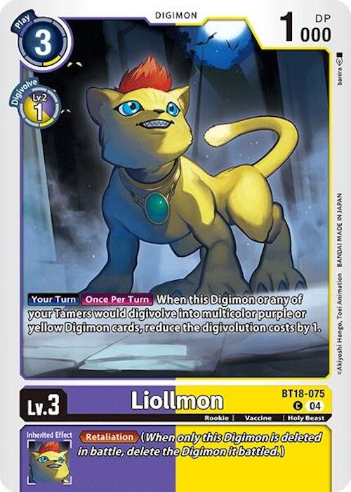 Liollmon [BT18-075] [Release Special Booster 2.0] | Clutch Gaming