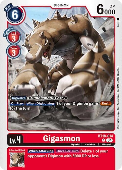 Gigasmon [BT18-014] [Release Special Booster 2.0] | Clutch Gaming