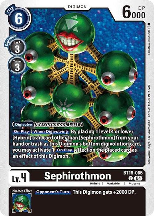 Sephiromon [BT18-066] [Release Special Booster 2.0] | Clutch Gaming