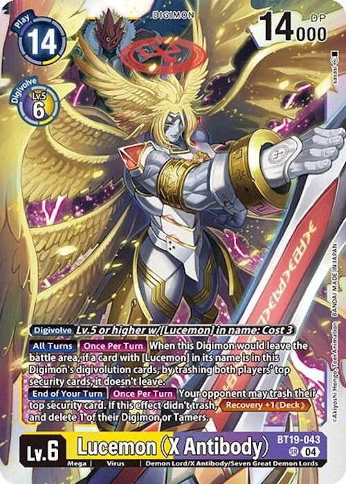 Lucemon (X Antibody) [BT19-043] [Release Special Booster 2.0] | Clutch Gaming