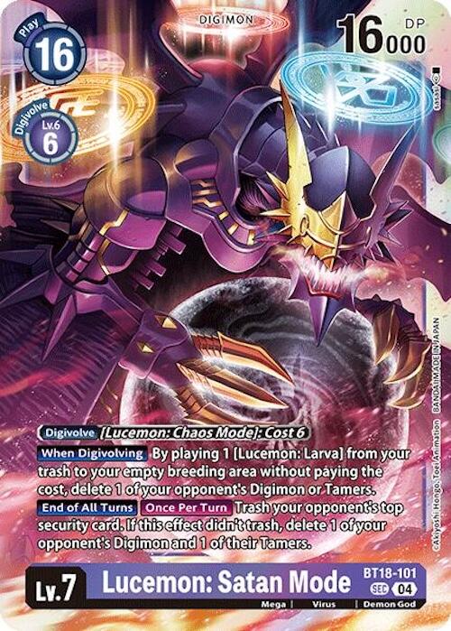 Lucemon: Satan Mode [BT18-101] [Release Special Booster Ver.2.0] | Clutch Gaming