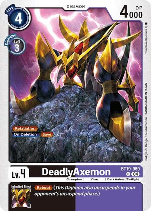 DeadlyAxemon [BT19-059] [Release Special Booster 2.0] | Clutch Gaming