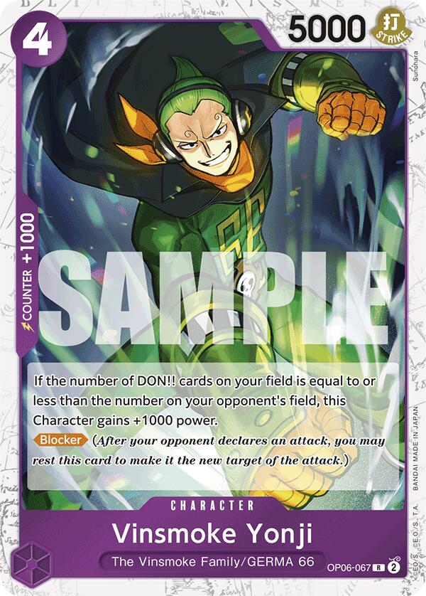 Vinsmoke Yonji (OP06-067) (Jolly Roger Foil) [Premium Booster -The Best-] | Clutch Gaming