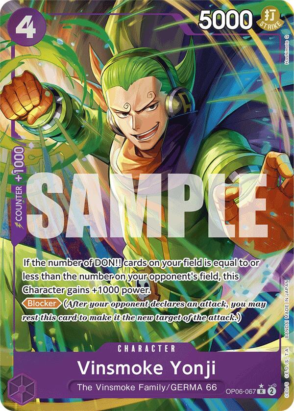 Vinsmoke Yonji (OP06-067) (Alternate Art) [Premium Booster -The Best-] | Clutch Gaming