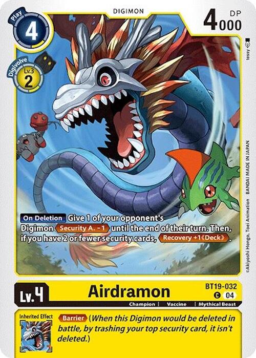 Airdramon [BT19-032] [Release Special Booster 2.0] | Clutch Gaming