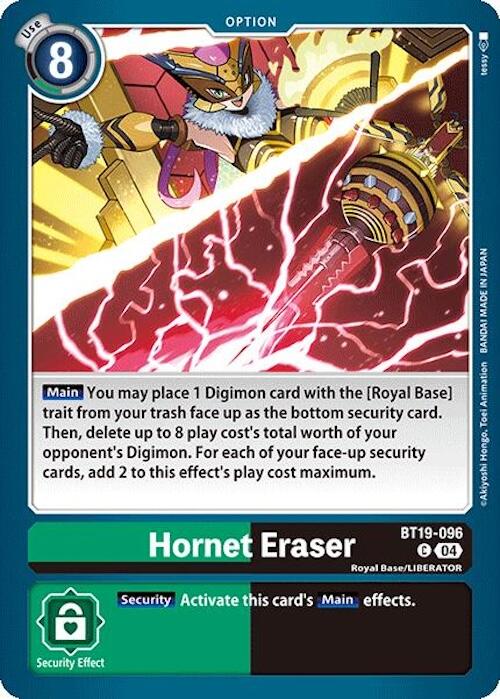 Hornet Eraser [BT19-096] [Release Special Booster Ver.2.0] | Clutch Gaming