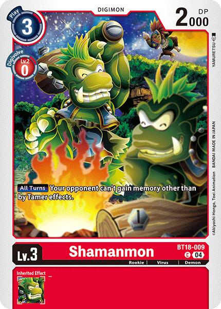 Shamanmon [BT18-009] [Release Special Booster 2.0] | Clutch Gaming