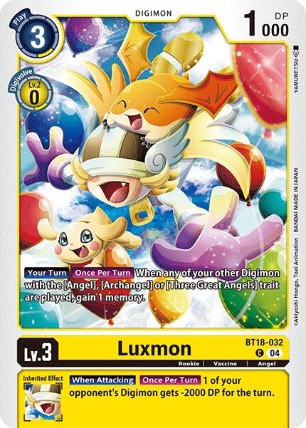 Luxmon [BT18-032] [Release Special Booster 2.0] | Clutch Gaming