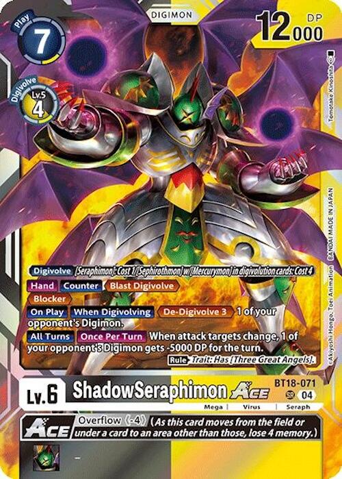 ShadowSeraphimon ACE [BT18-071] [Release Special Booster 2.0] | Clutch Gaming