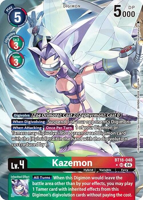 Kazemon [BT18-048] (Alternate Art) [Release Special Booster 2.0] | Clutch Gaming