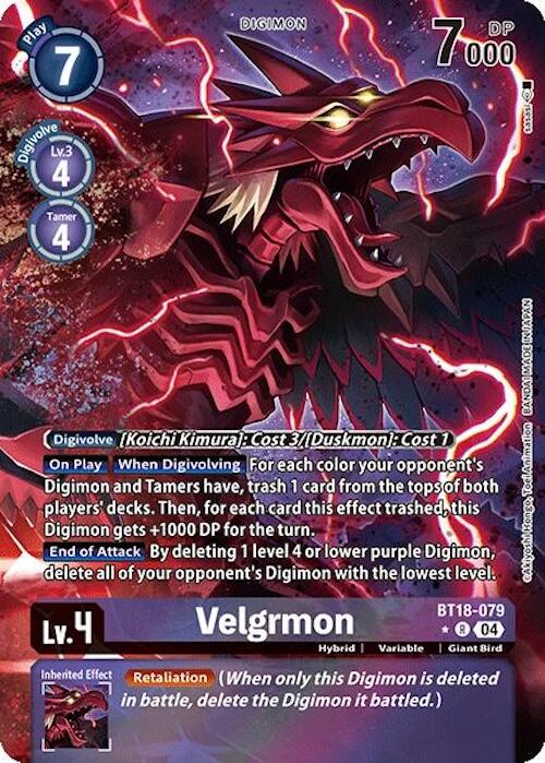 Velgrmon [BT18-079] (Alternate Art) [Release Special Booster 2.0] | Clutch Gaming