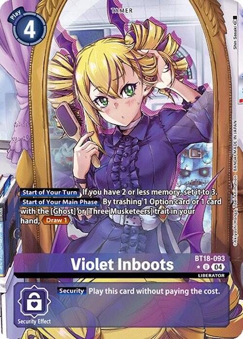 Violet Inboots [BT18-093] (Alternate Art) [Release Special Booster 2.0] | Clutch Gaming