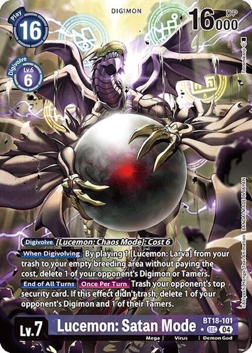 Lucemon: Satan Mode [BT18-101] (Alternate Art) [Release Special Booster Ver.2.0] | Clutch Gaming
