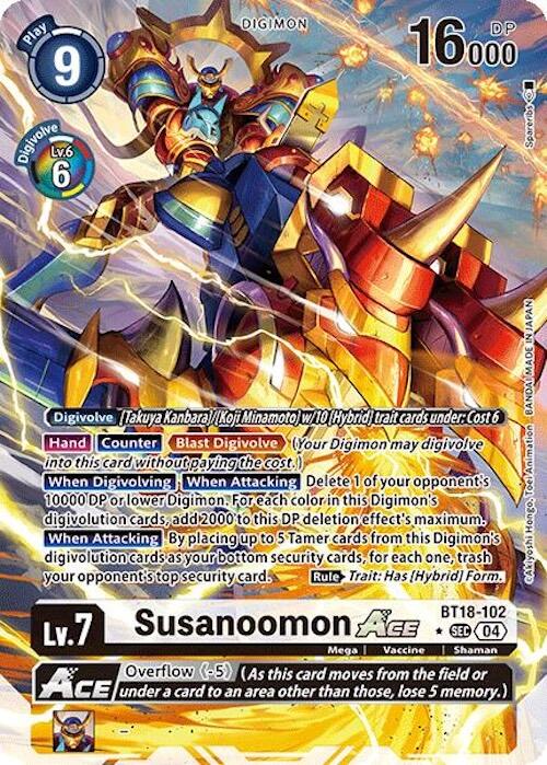 Susanoomon ACE [BT18-102] (Alternate Art) [Release Special Booster Ver.2.0] | Clutch Gaming