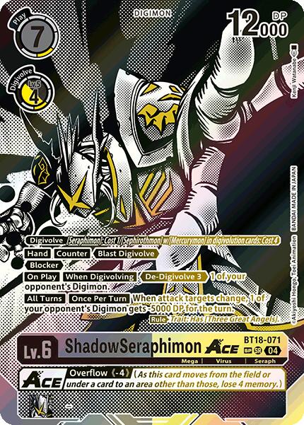 ShadowSeraphimon ACE [BT18-071] (Textured) [Release Special Booster 2.0] | Clutch Gaming