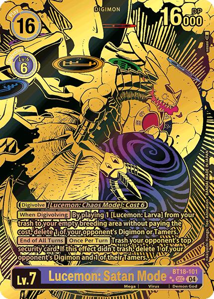 Lucemon: Satan Mode [BT18-101] (Textured) [Release Special Booster Ver.2.0] | Clutch Gaming