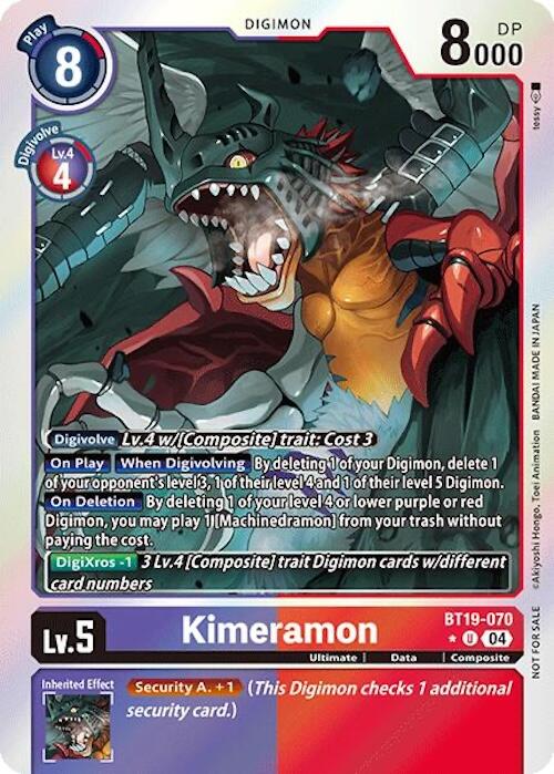 Kimeramon [BT19-070] (Release Special Booster 2.0: Box Promotion Pack) [Release Special Booster 2.0] | Clutch Gaming