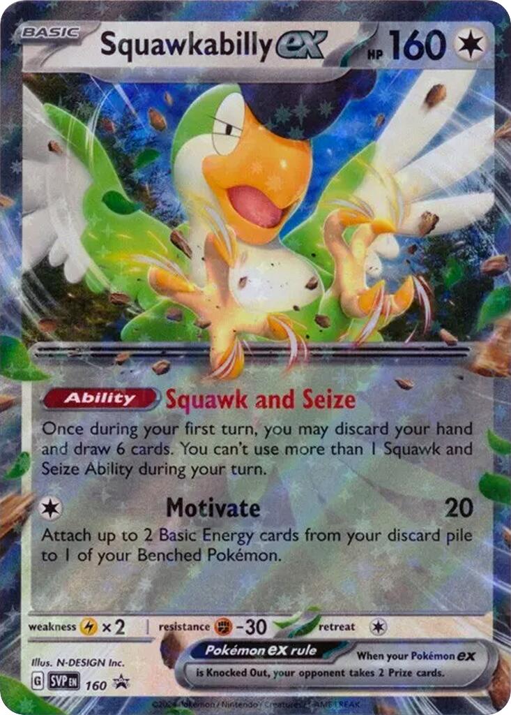 Squawkabilly ex (SVP160) [SV: Scarlet & Violet Promo Cards] | Clutch Gaming