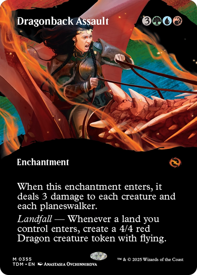 Dragonback Assault (Borderless) [Tarkir: Dragonstorm] | Clutch Gaming