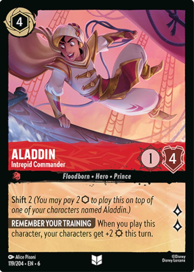 Aladdin - Intrepid Commander (119/204) [Azurite Sea] | Clutch Gaming